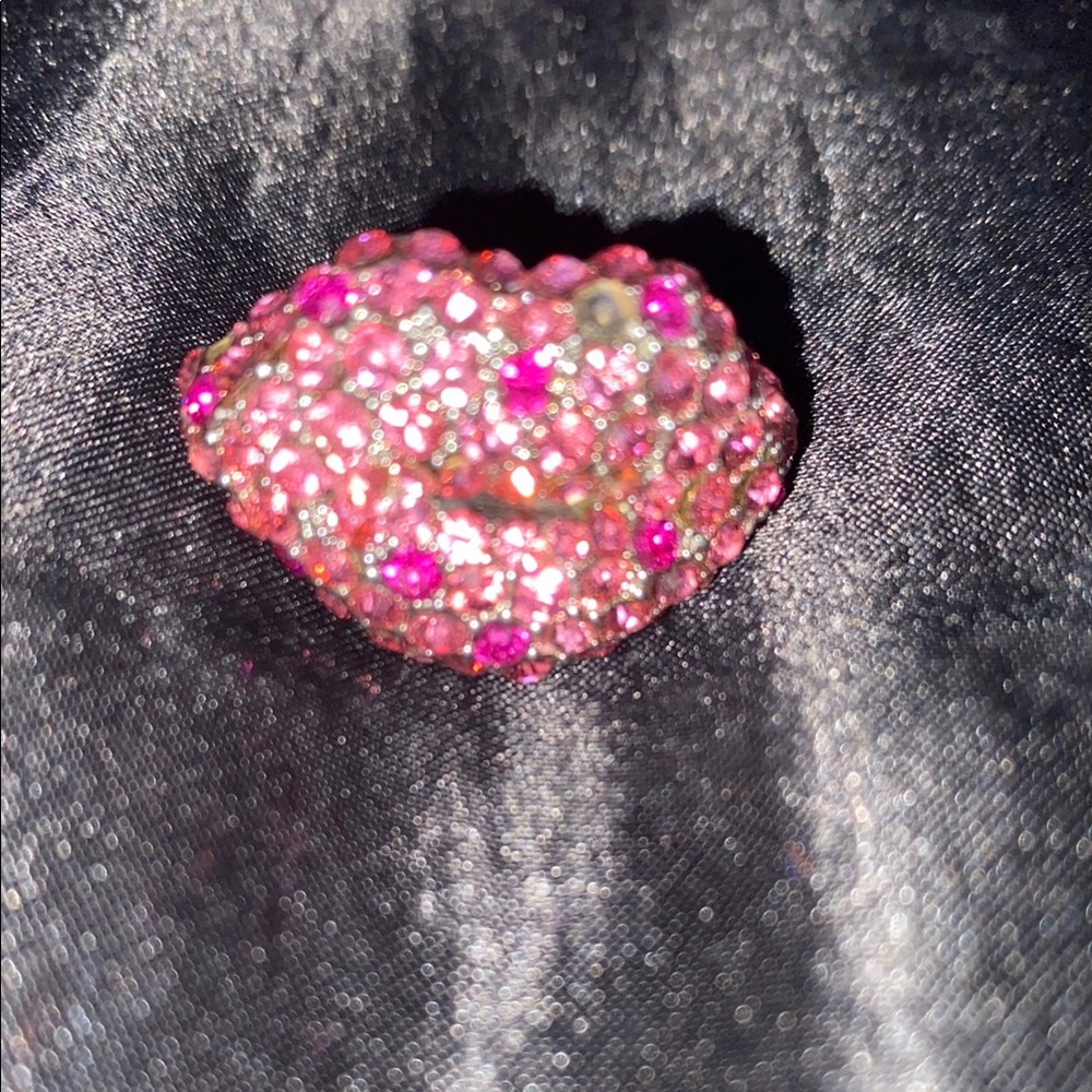 Elegant Pink Crystal Ring